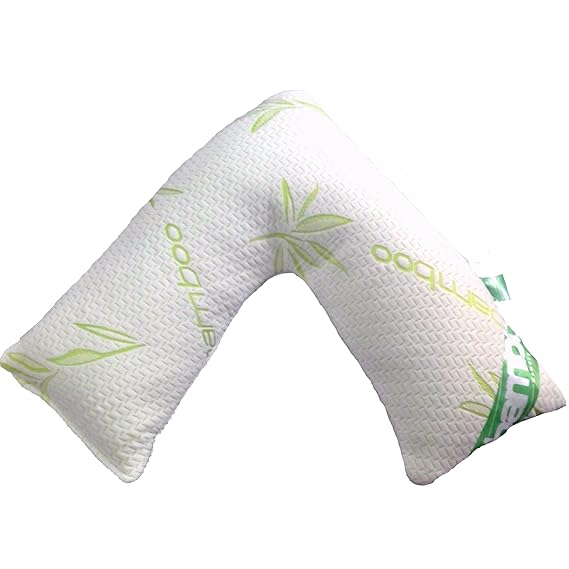 Quality Bamboo Memory Foam V Shape Neck Support Pillow Orthopedic VShaped Pillow Nursing
