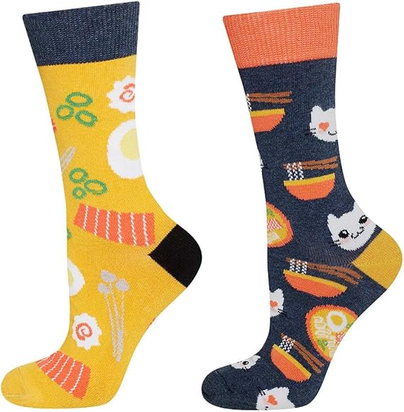 Soxo Tee-Socken Damen & Herren – Bunte Baumwollsocken Mit Tee-Motiv, 2 Paar, Größe 35-40