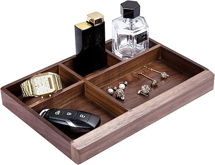 Amazon Com Jiadel Wooden Jewelry Trays Desktop Jewelry Display