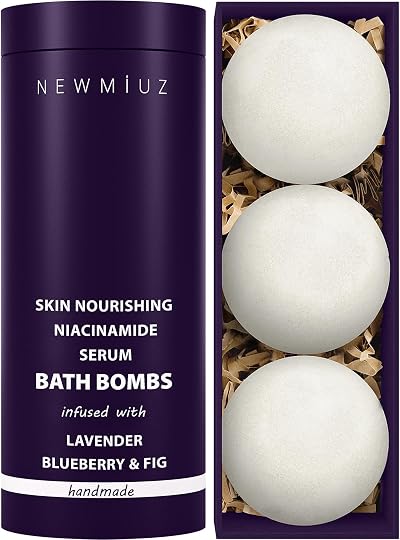 New Miuz Lavender Blueberry Fig Bath Bombs Niacinamide Serum Skin Nourishing