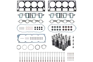 SUSUCAR NON AFM DOD Lifters Kit with Head Gasket Set, Bolts for 2007-2016 LS Chevy Silverado GMC Sierra Yukon 6.0 6.2L