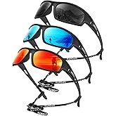 KALIYADI Polarized Sunglasses-Men Sports Sun-Glasses: Mens Sunglasses UV400 Protection for Running Fishing Golf