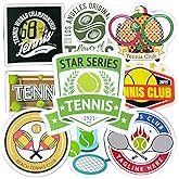 Cute Tennis Cartoon Stickers Set - Waterproof Vinyl Decals for Teens, Adults - Ideal for Water Bottles, Laptops, Skateboards, Phones, Luggage, Journals - Ideal Gift for Sports Fans!