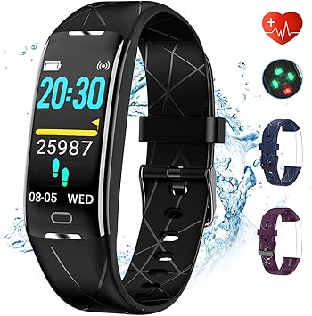 ESOLOM Pulsera Actividad, IP68 Impermeable Pantalla Color Fitness ...