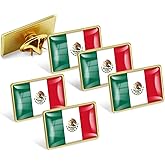 6/12/50/100 Pack-Mexico Flag Pins Bulk -1” Metal Patriotic Mexican MX Lapel Pins Badge Souvenir For Hat Bag Travel Gifts