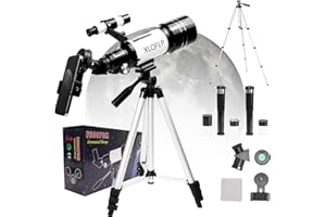 XLQFLP Telescope for Kids & Adults, 70mm Aperture 300mm Telescopes for Astronomy Beginners, 15X-150X Magnification Portable R