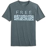 Free Fly Youth Wave Camo Tee - Graphic Tee for Kids - Ultra-Soft Cotton-Blend T-Shirt