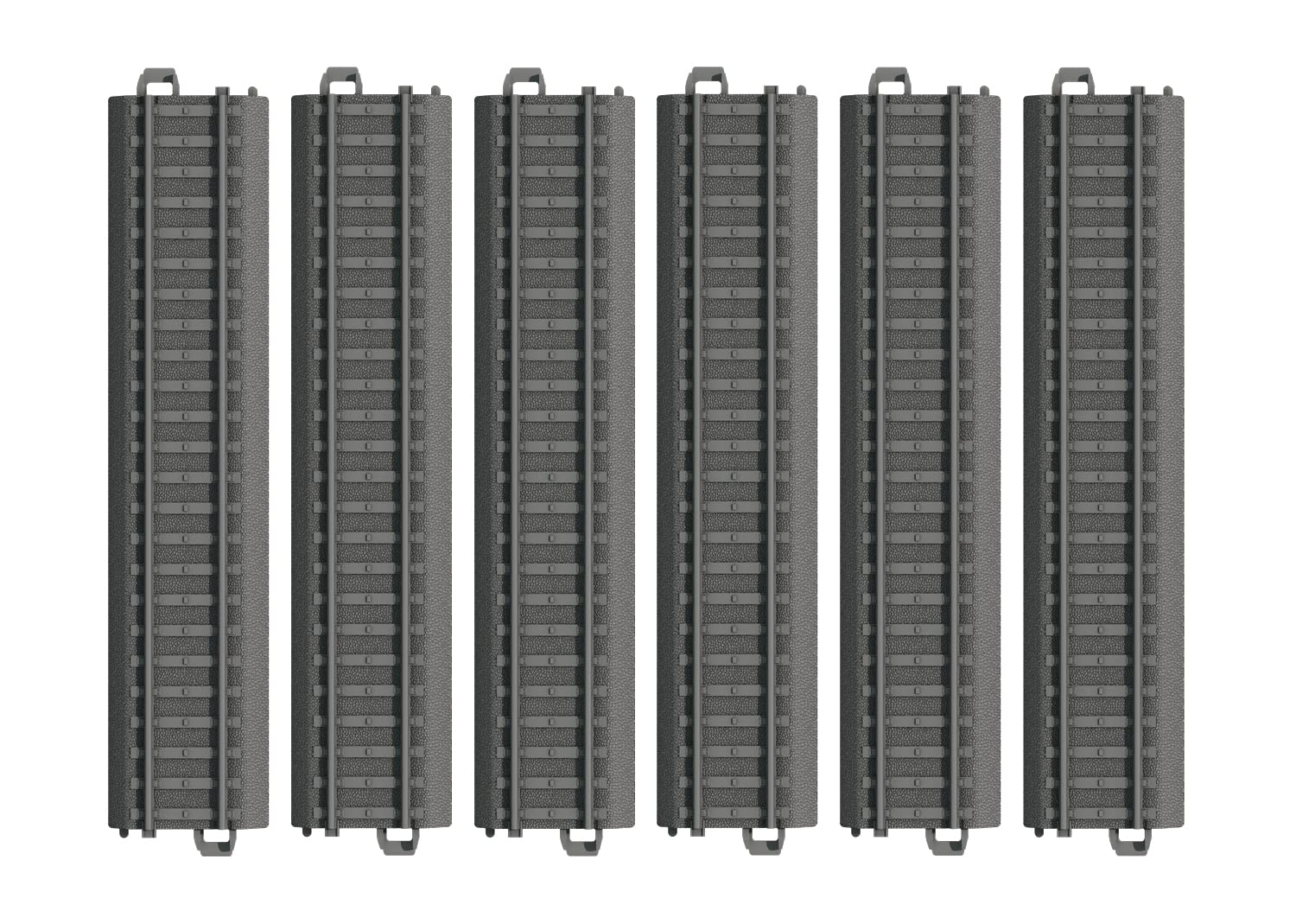 Märklin My World - 23180 Plastic Track Straight 180 mm - 6 Rails for Model Railway - Durable & Robust - Accessory Extension - from 3 Years - Track H0
