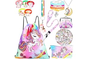 RHCPFOVR Unicorn Gifts for Girls - Unicorn Bag,Girls Gifts,Birthday Decorations for Teen Girls 8 Pcs