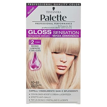 Schwarzkopf Palette Gloss Sensation Colorazione Tono Su Tono Senza Ammoniaca 10 51 Cioccolato Bianco