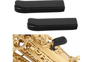 GTZIQA 2 PCS Saxophone Thumb Rest, Clarinet Thumb Rests Cushion Saxophone Accessories Rubber Sax Gel Cushion Pad, Comfortable Saxophones Thumbs Finger Rest Pad for Tenor/Baritone Saxophones