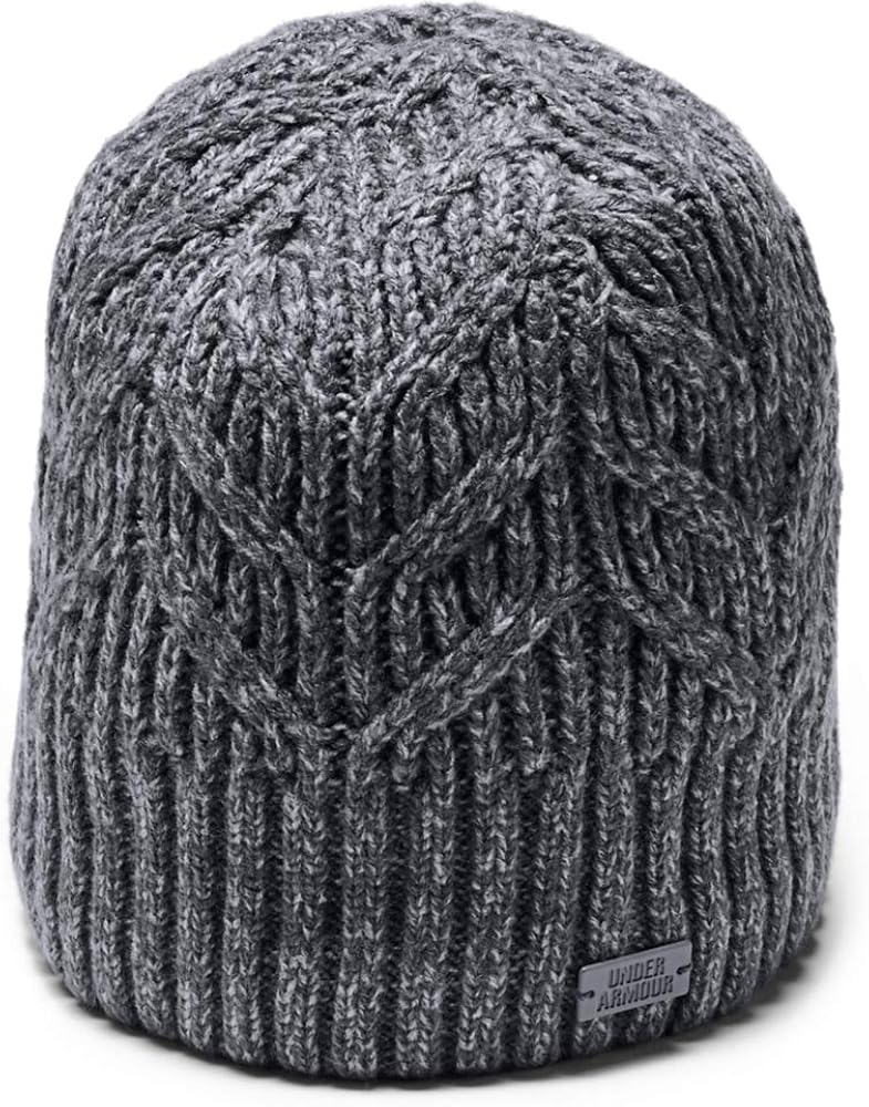 Under Armour Women's Around Town Beanie, Black (001)/Black, One Size Fits All: Clothing