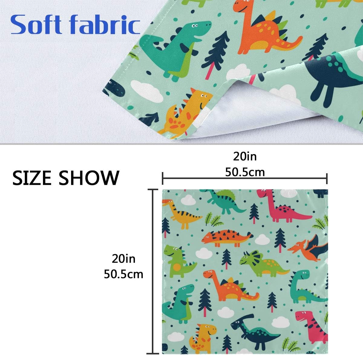 Ameublement Et Decoration Literie Et Linge De Maison Xianghefu Diner Mignon Dessin Anime Nuage Dinosaure Motif Lavable Reutilisable Serviettes En Tissu Table De Cuisine Facile A Nettoyer Rodschinson Com