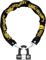 Burg-Wächter 1M Sold Secure Gold Bike Chain and Lock Kit Black