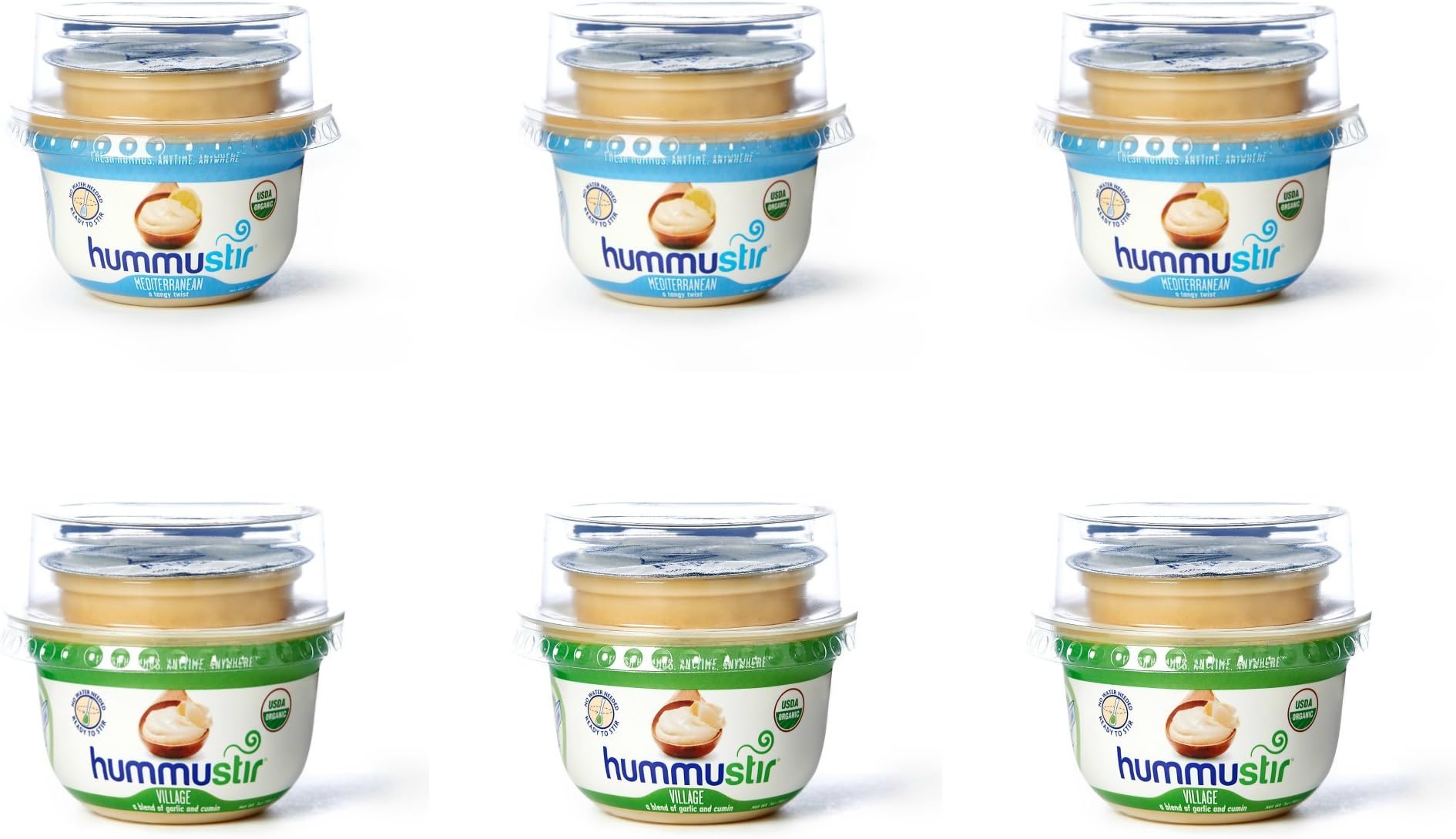 Hummustir Multi pack 7 ounce (Garlic and Cumin Garlic and Lemon)