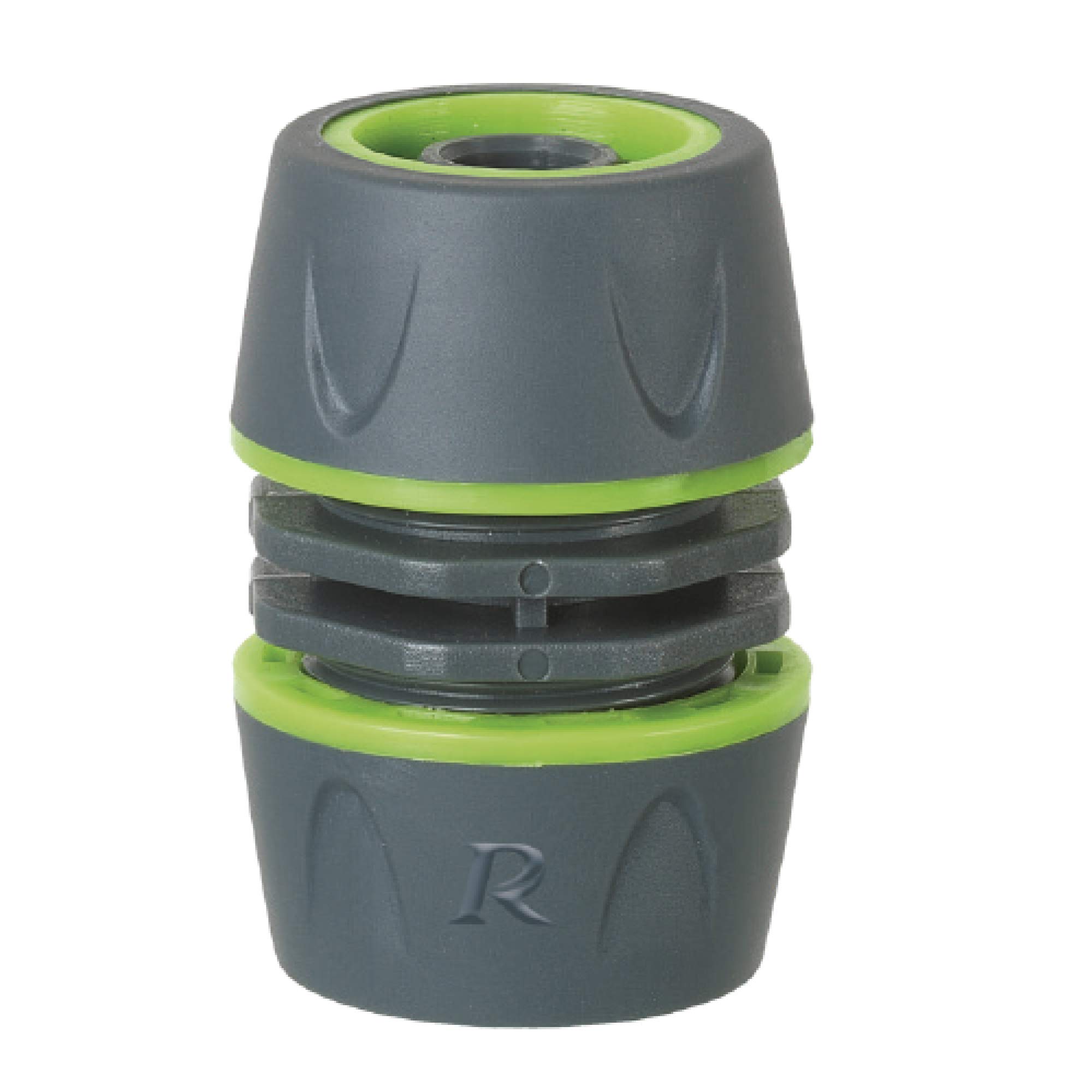 Come with Hose Repairer. in Plastic with Bi-Material rivestmento 'Soft Touch'. for Tubes ø 12 – 15 mm.