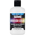U.S. Art Supply Low Luster Satin White Airbrush Paint, 8 oz - Premium Ready to Spray Water-Based Acrylic Paint - Beginners, Students, Artist - Painting Models, Canvas, Fabric, Metal, Leather Shoes