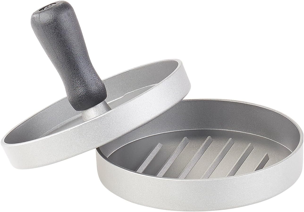 Rosenstein &amp; Söhne Hamburgerpresse: Frikadellen- &amp; Hamburger-Presse mit Antihaft-Beschichtung, Ø 12 cm (Burgerpresse)