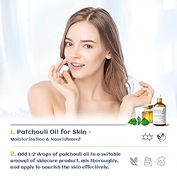 HIQILI Patchouli Essential Oil 100ML, Pure Natural