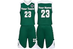 Custom Basketball Jerseys Any Name Number Team Logo - Basketball Jerseys for Men Boys Kids Aldult Basketball Uniform Set