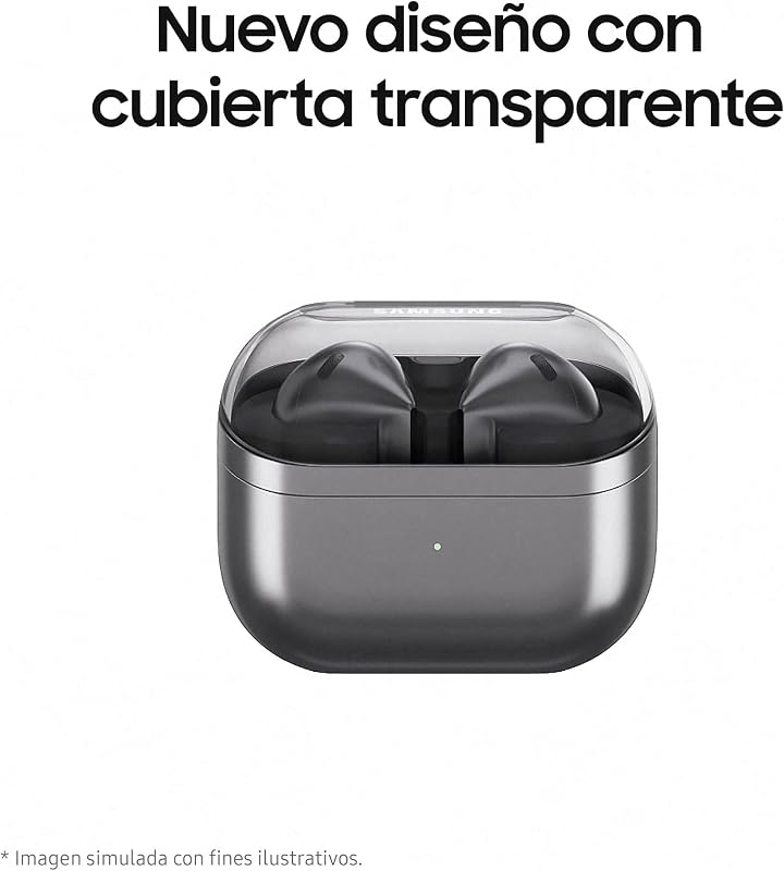 Carregador samsung galaxy buds3 + - fones de ouvido sem fio, cancelamento de ruído, bluetooth, áudio 360, cinza (versão em espanhol)