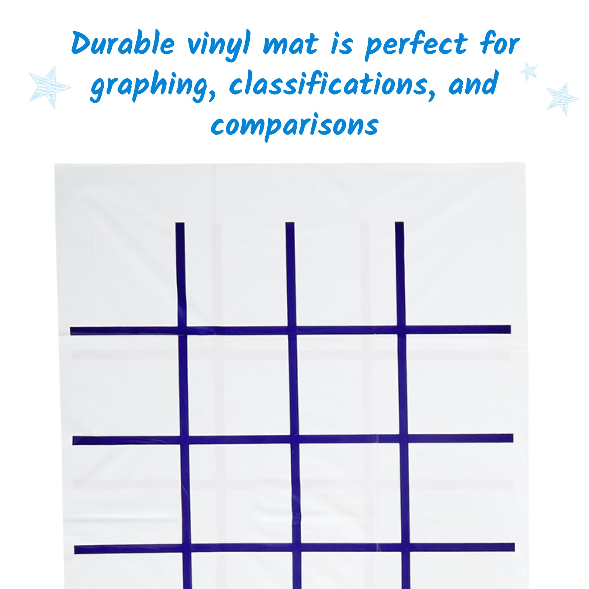 Mua hand2mind Double Sided Graphing Mat, 24” x 72” Vinyl Grid Mat ...