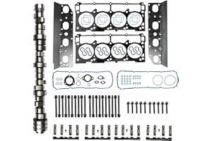 ZIDUASNEB HEMI MDS Lifter Camshaft Cam Kit & Head Gaskets Set Fits for 2009-2015 Challenger Dodge Ram 1500 Durango 5.7L 5.7 V8 Replace 53022263AF 53021726AD 53022372AA HS54418