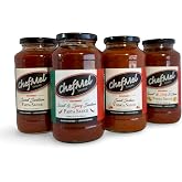 ChefMel’s Pasta Sauce Sampler - Sweet Sicilian, Spicy, Zesty Three Cheese, & Vodka Sauce - Handcrafted Italian Recipe, Small 