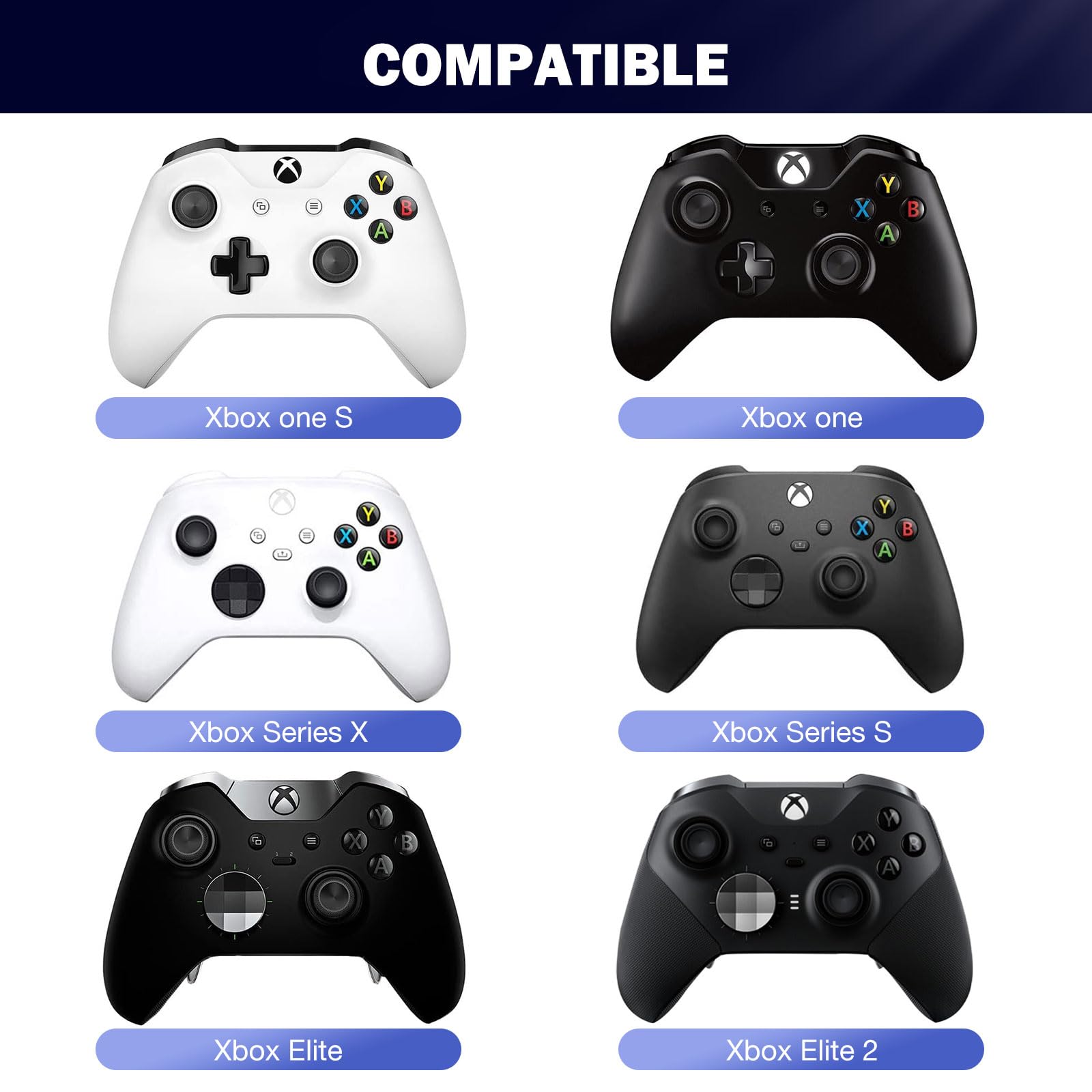 MoKo RGB Backlight Keyboard for Xbox One Controller, Xbox Series X/S, Wireless Chatpad Keypad w/ 2.4G Receiver, Xbox Accessories for Xbox One S/Elite