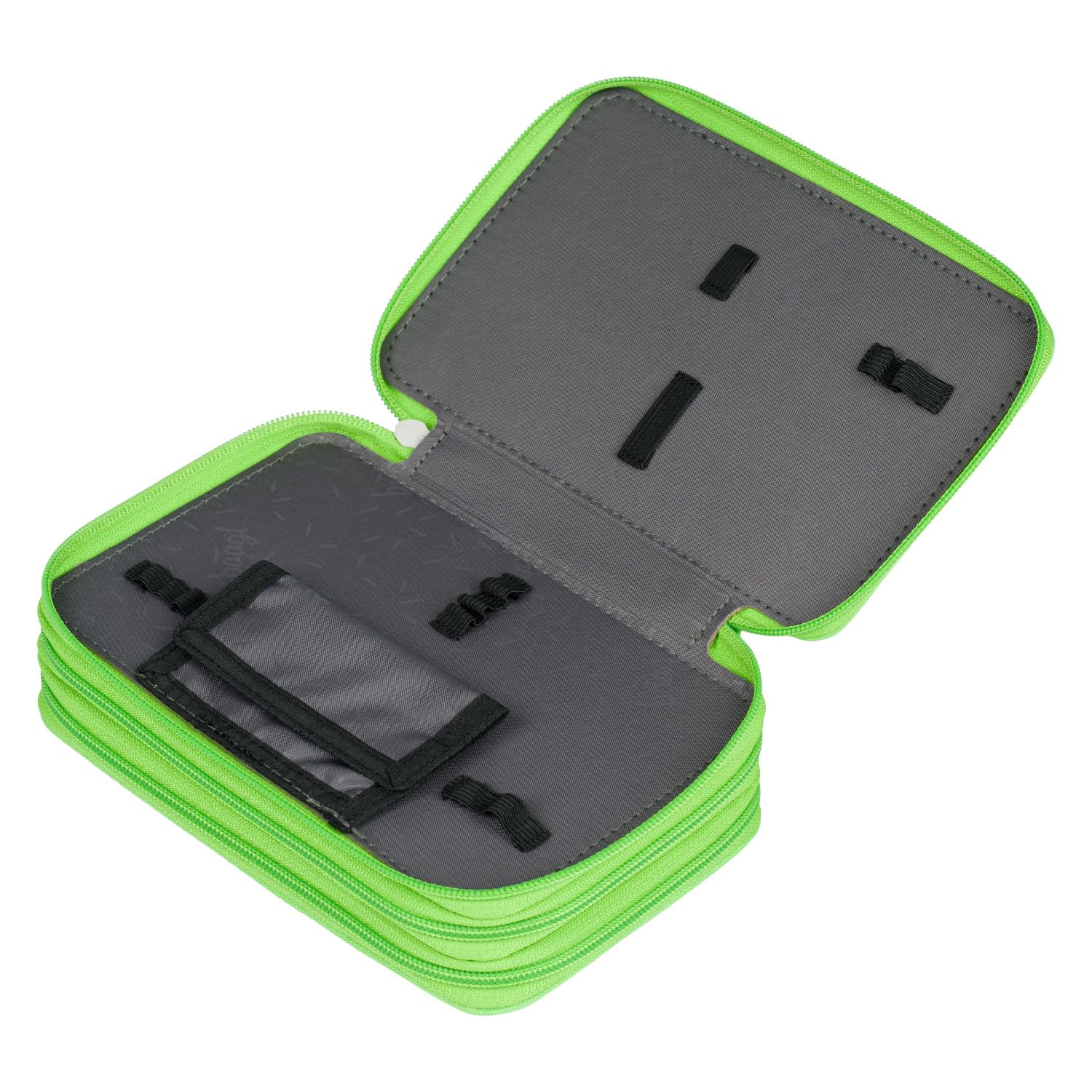 Baagl 3 Fach Federmäppchen für Jungen Mädchen, Schulmäppchen für Schreibwaren, Schulsachen Federtasche, Jungen Federmappe, Mäppchen für Schule (Fußballspieler) 4