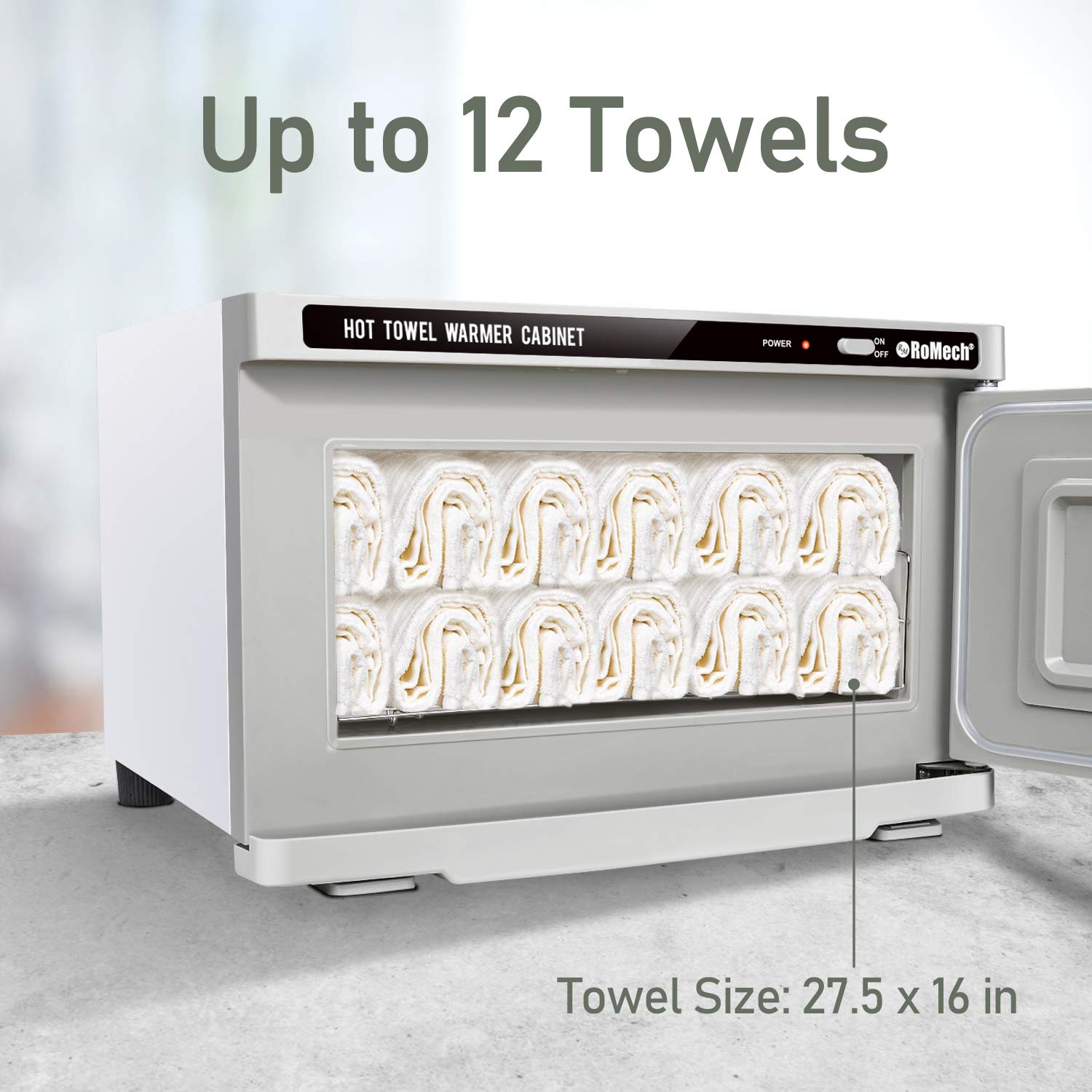 RoMech Hot Towel Warmer Cabinet, Professional Towel Heater for Spa Massage Salon Home (4 Gallon Capacity): Beauty