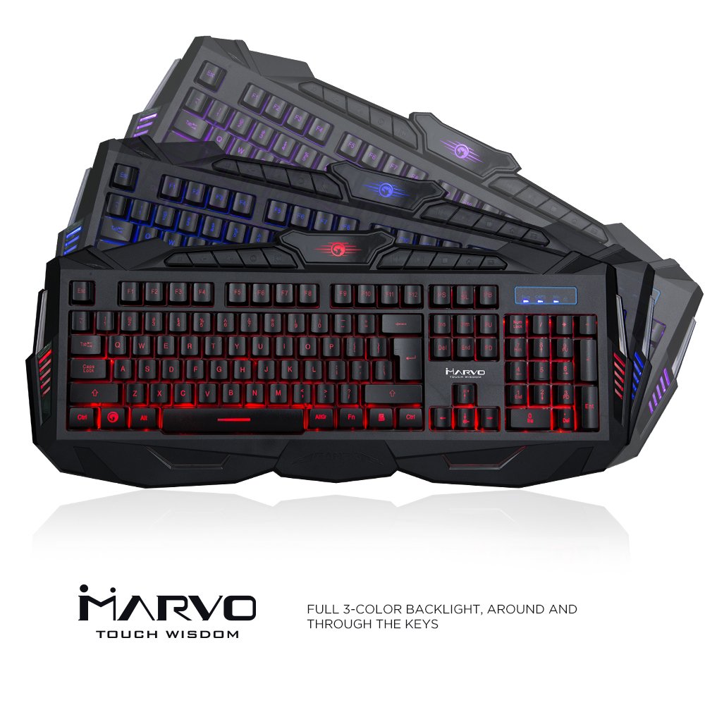 Marvo K400 Led Usb Gaming Keyboard With Color Backlit