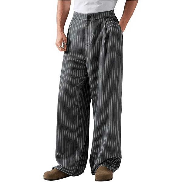 Loose Pants For Men Covington Men's Pleated Front Dress Pants