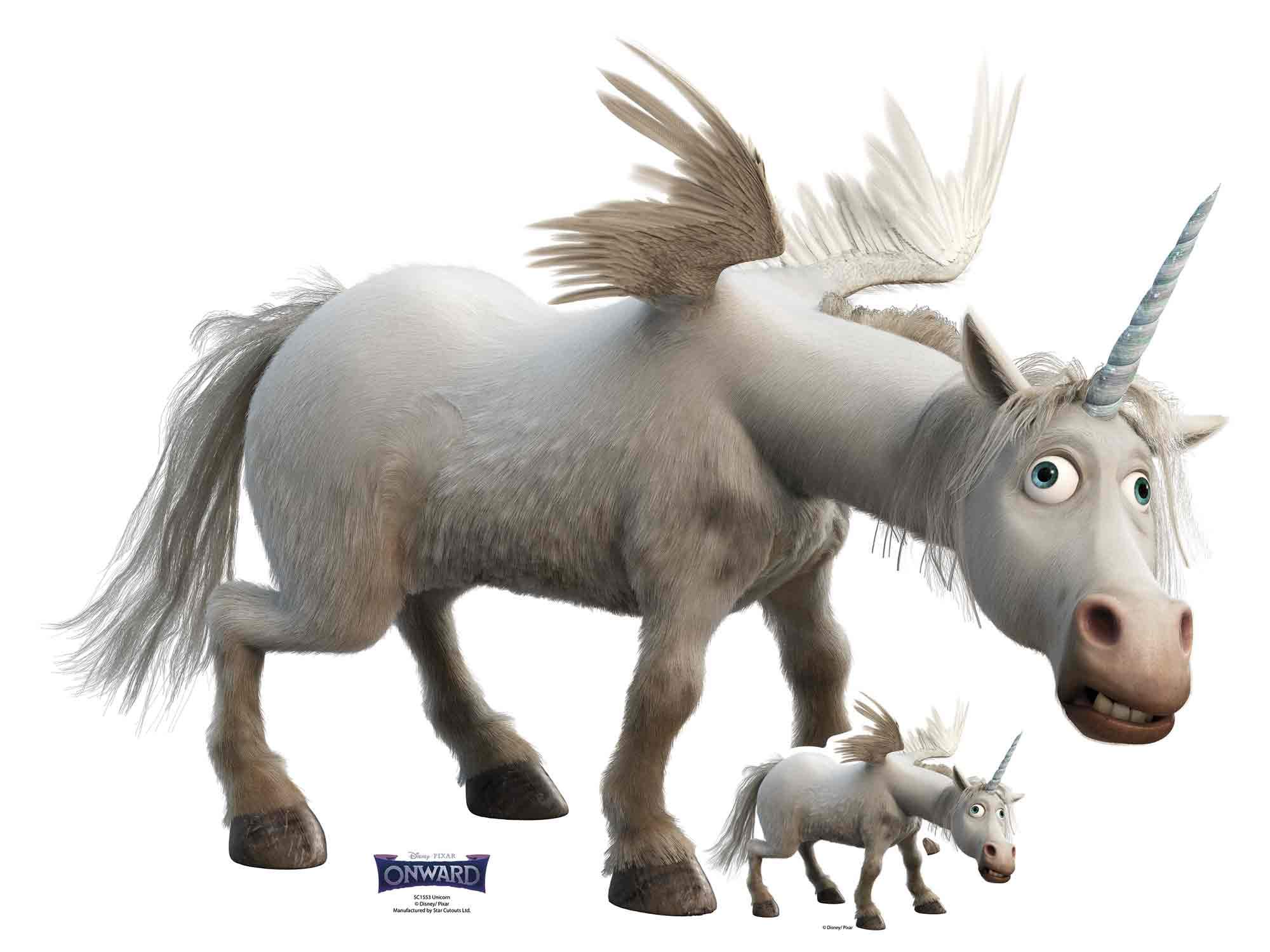 Star Cutouts Ltd SC1553 Unicorn Onward Lifesize Cardboard Cutout/Standee/Standup Talking Point, Fun for Events and Parties, Multicolour