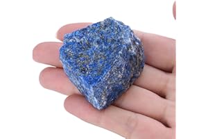 XIANNVXI Lapis Lazuli 1.8-2.2" Large Raw Crystals and Healing Stones Natural Rough Crystal Rocks for Decor Gifts Tumbling Cabbing Polishing Fountain Rocks 1PCS