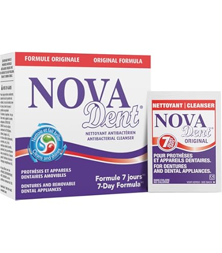 Novadent Dentures Cleaner – For Denture on implants, Denture soft
