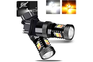 3157 3057 3357 4157 Amber/White Switchback Turn Signal LED Light Bulbs and Parking Lights Daytime Running Lights Applicable c