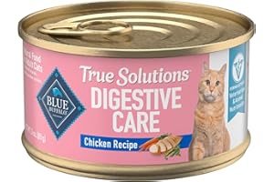 Blue Buffalo True Solutions Digestive Care Wet Cat Food for Adult Cats, Made with Natural Ingredients, Chicken, 3-oz. Cans (24 Count)