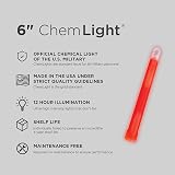 Cyalume 12 Hour Military ChemLight 6" Red Lightstick 15cm 5 Year Shelf Life view 3