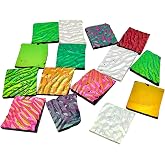 3 Bags /84g COE90 Dichroic Glass Scrap - Assorted Fusible Glass Fusing Microwave Kiln Glass for Jewelry Making, Crafts &amp; Stained Glass Projects