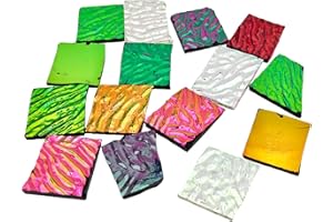 ESWENY 3 Bags /84g COE90 Dichroic Glass Scrap - Assorted Fusible Glass Fusing Microwave Kiln Glass for Jewelry Making, Crafts & Stained Glass Projects