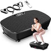 Vibration Plate Exercise Machine, Vibration Plate for Lymphatic Drainage with Bluetooth, 400 Lbs Capacity, 120 Speeds, Vibration Plate Machine Fitness Equipment for Strength Toning &amp; Fat Loss