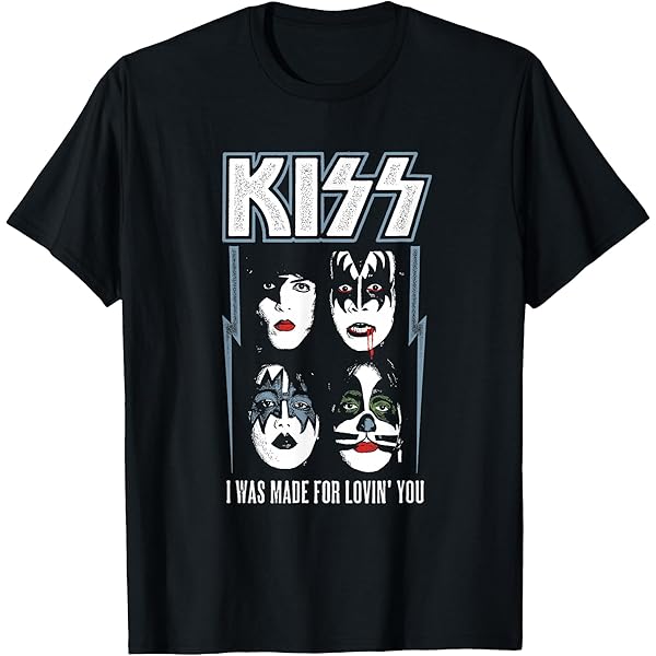 Amazon.com: KISS - I was Made for Loving You T-Shirt : Clothing