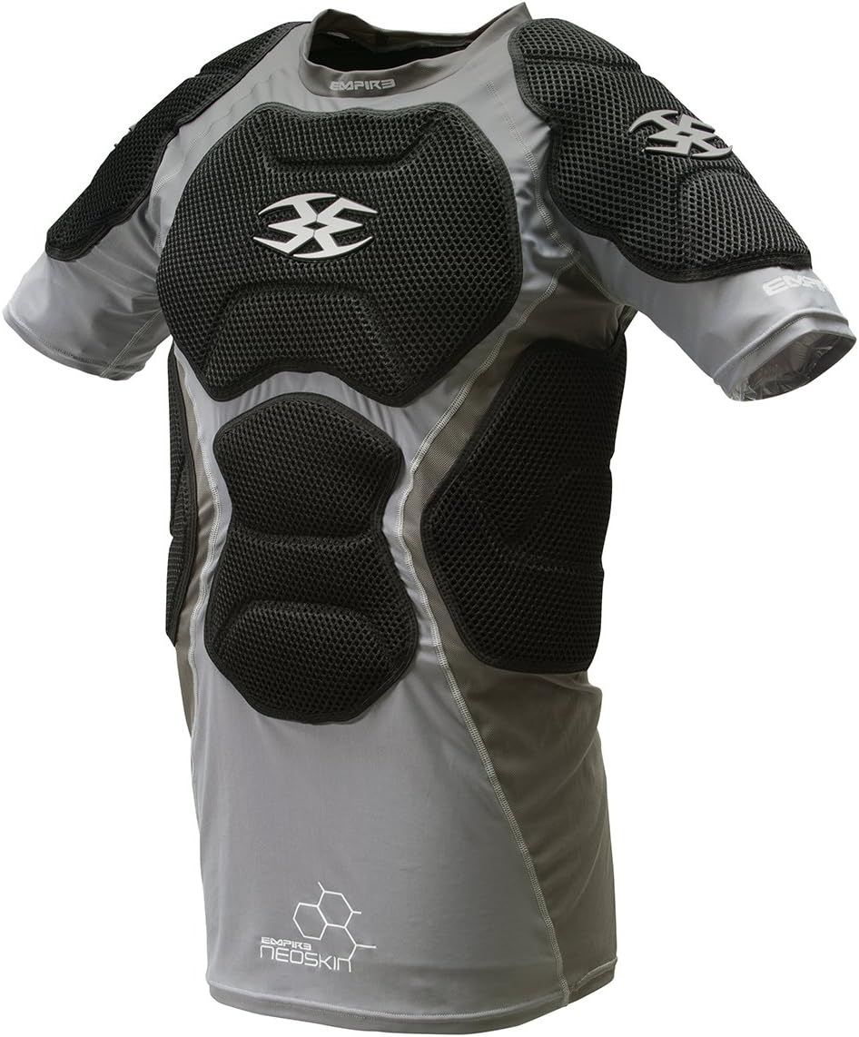 Empire Paintball Neoskin Chest Protector - Black/Grey - Small/Medium : Sports & Outdoors