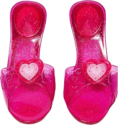 Rubies Official Pink Jelly Shoes Princess Kids Fancy Dress 4-7 Years