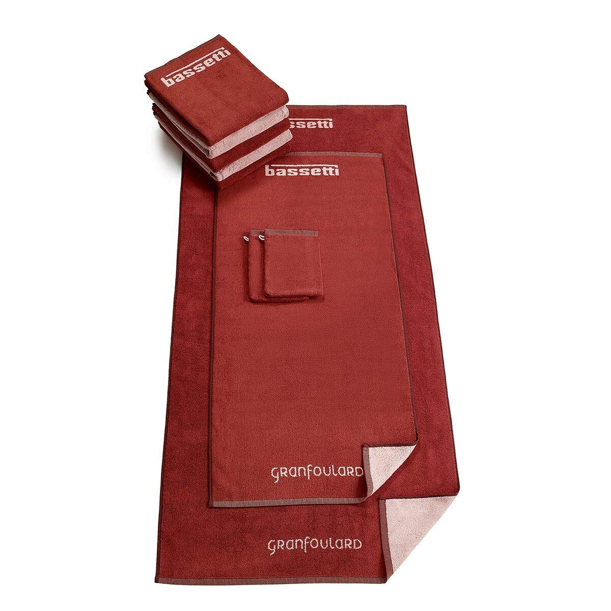 Bassetti Bath Towel Cotton Terracotta 70 x 140 cm