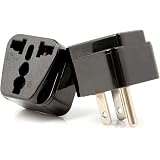 5Pcs EU Presa Convertitore 180 Gradi Ruotato Adattatore per Presa Cordless 3 Jack Adattatore per Spina di UE Spina di Alimentazione da Viaggio 110 a 250V(Bianco