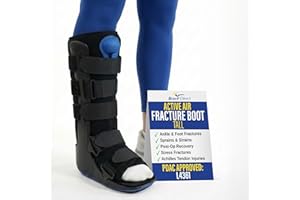 Brace Direct ActiveAir Deluxe Tall Walking Boot – Pneumatic Medical Fracture Boot for Ankle & Foot Injuries, Post-Op Immobili