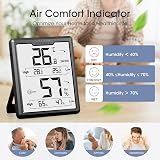 DOQAUS Room Thermometer Humidity Meter Digital Thermo-Hygrometer LCD 3 Color view 3