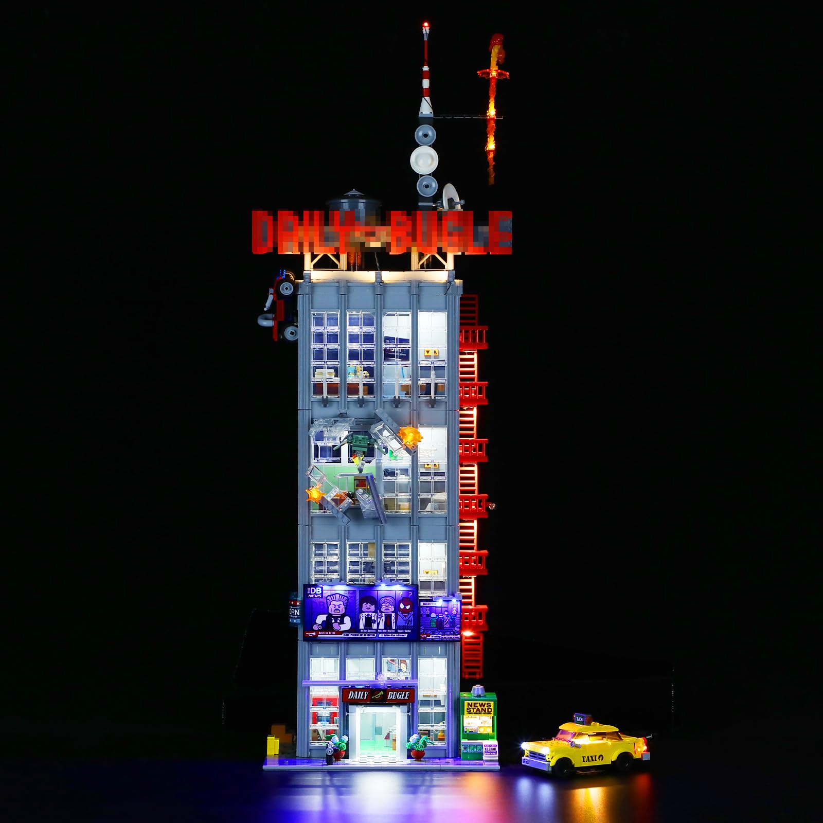 MENZAVA LED Light Set Compatible with LEGO 76178 Daily Bugle Building Blocks Model - Model Set NOT Included